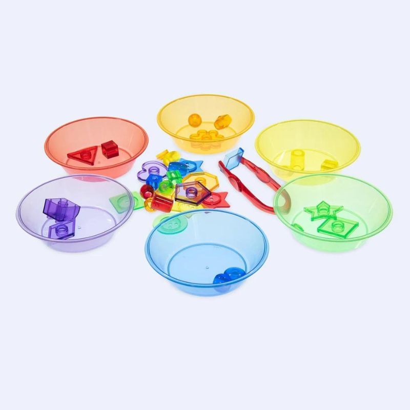 TickiT Translucent Colour Sorting Bowls Set of 6